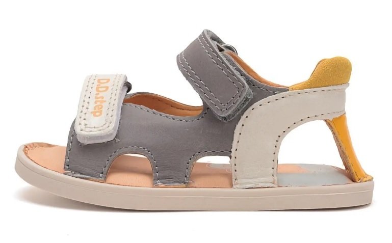 D.D.STEP G076-51334A Dark Grey sandałki chłopięce na rzepy