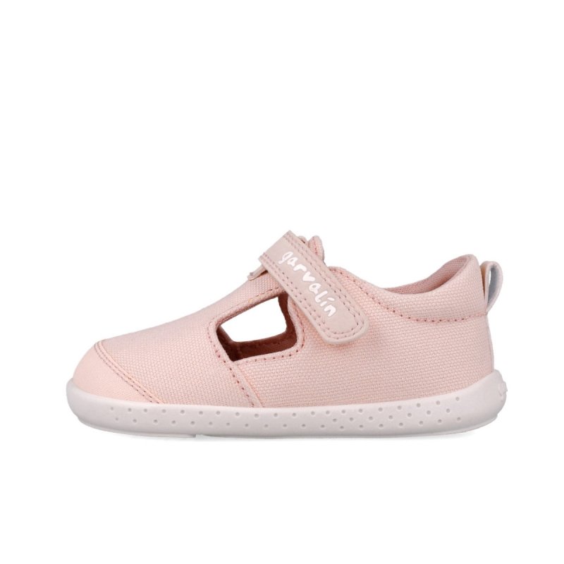 GARVALIN 252340-D032 ROSA kapcie barefoot na rzep