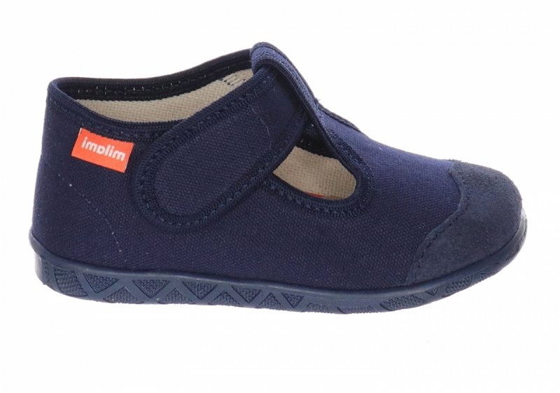 MILAMI 112-66 BLUE kapcie chłopięce granatowe na rzep