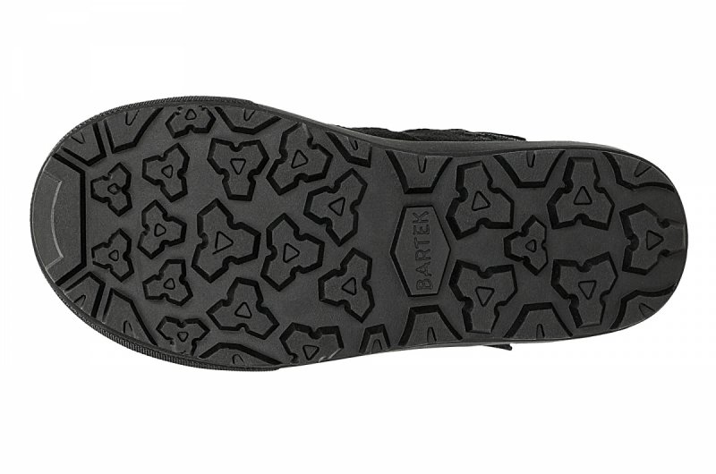 BARTEK 8630881 trzewiki zimowe czarne chłopięce na rzepy 