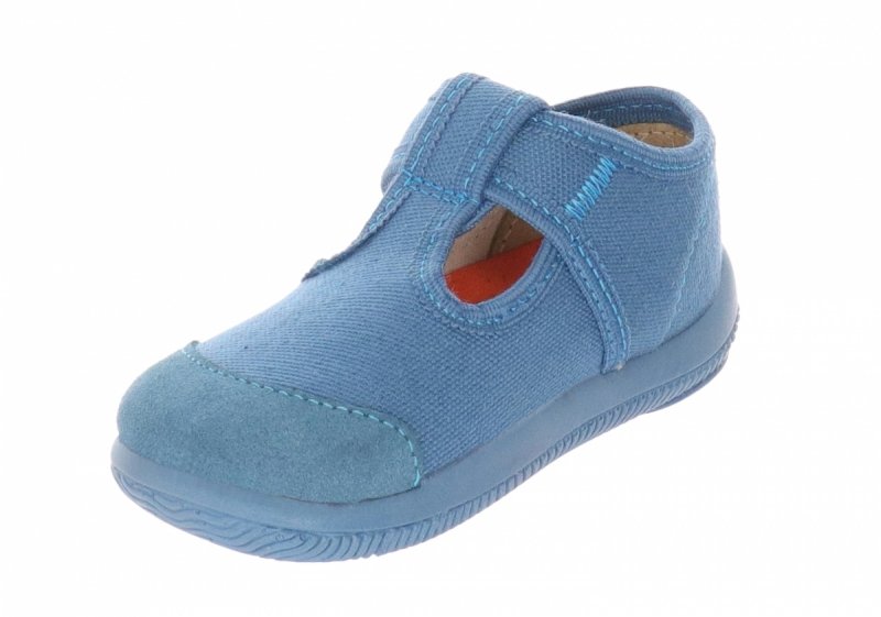 MILAMI 226-6 L.BLUE kapcie chłopięce na rzep