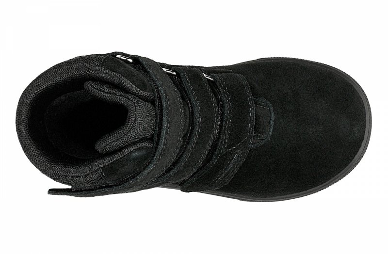 BARTEK 8630881 trzewiki zimowe czarne chłopięce na rzepy 