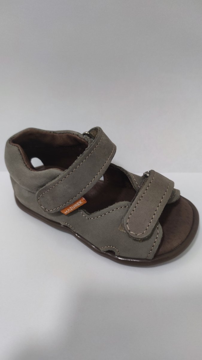Sandałki MAZUREK 1363 GRAY na rzepy