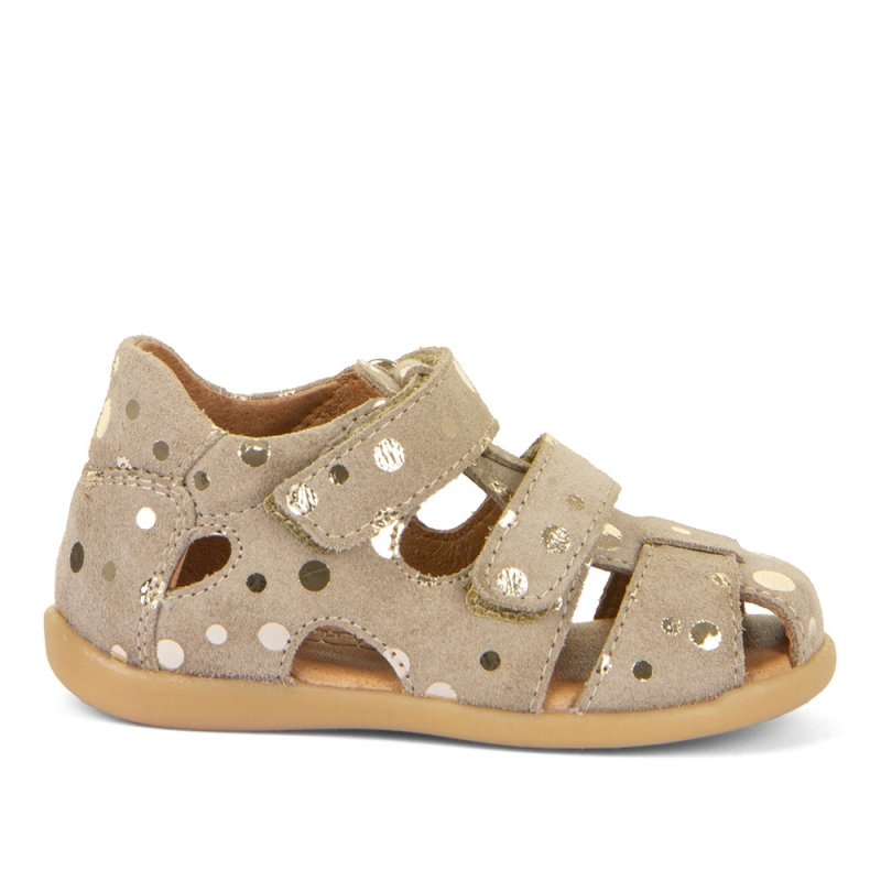 SANDAŁY FRODDO DALLAS G2150200-9 BEIGE dziewczęce na rzepy