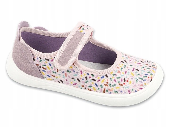 Befado BAREFOOT 143X001 balerinki kapcie na rzep