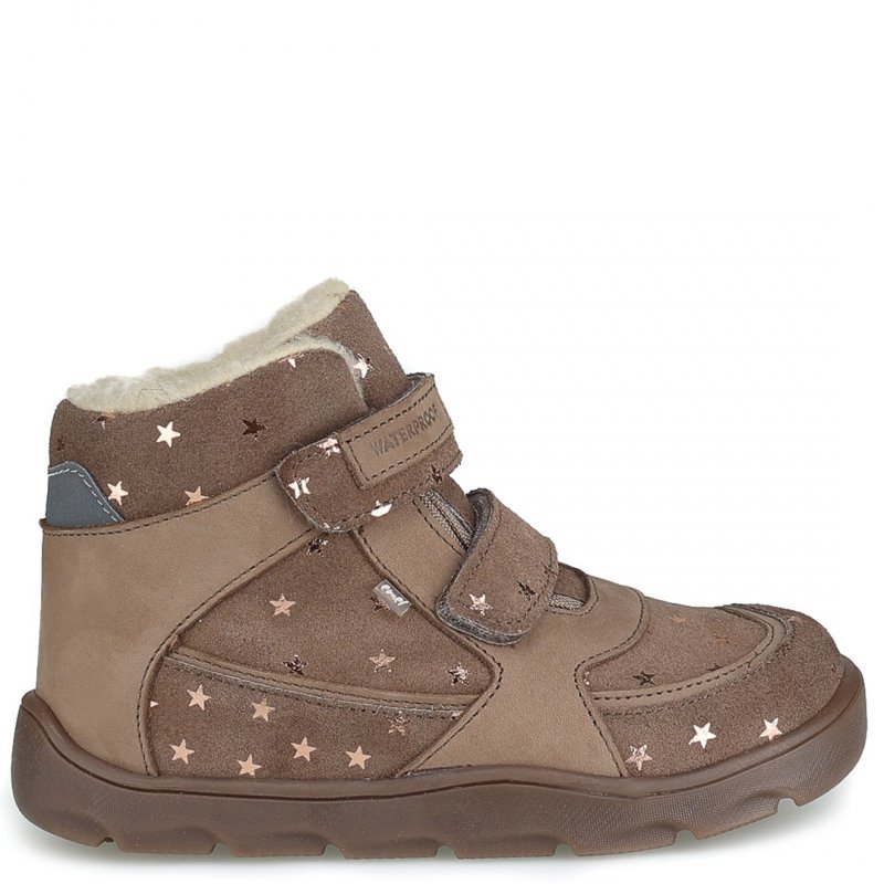 EMEL EV2809M-5 barefoot Trzewiki dziewczęce na rzepy