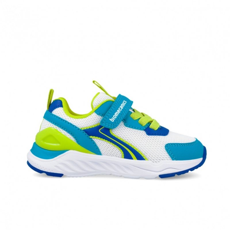 BIOMECANICS 262273-C057 biało/niebieski buty sportowe na rzep