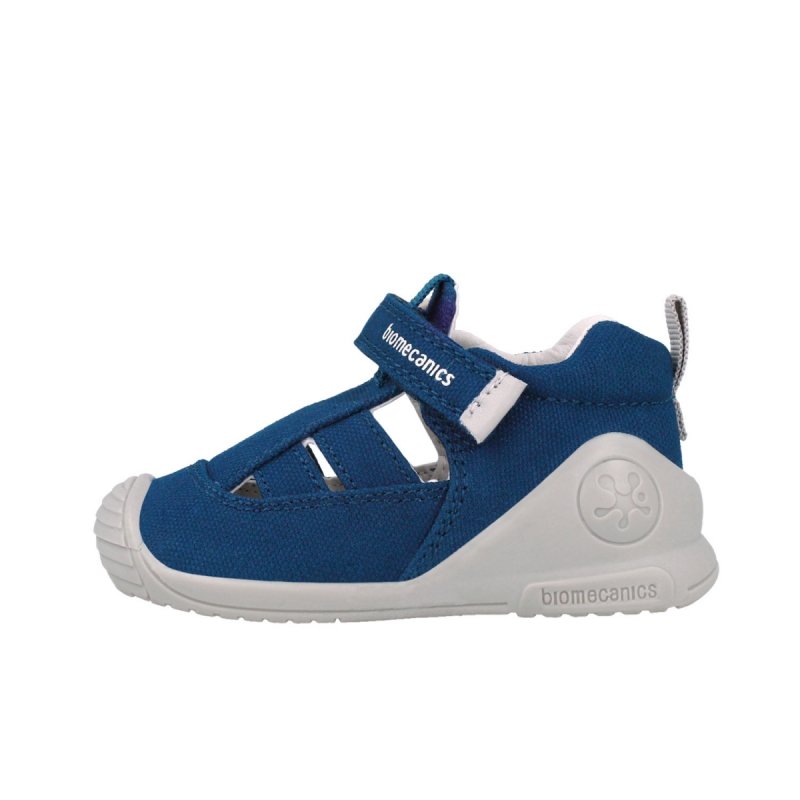 BIOMECANICS 252174-A089 AZUL MARINO sandał tekstylny rzep