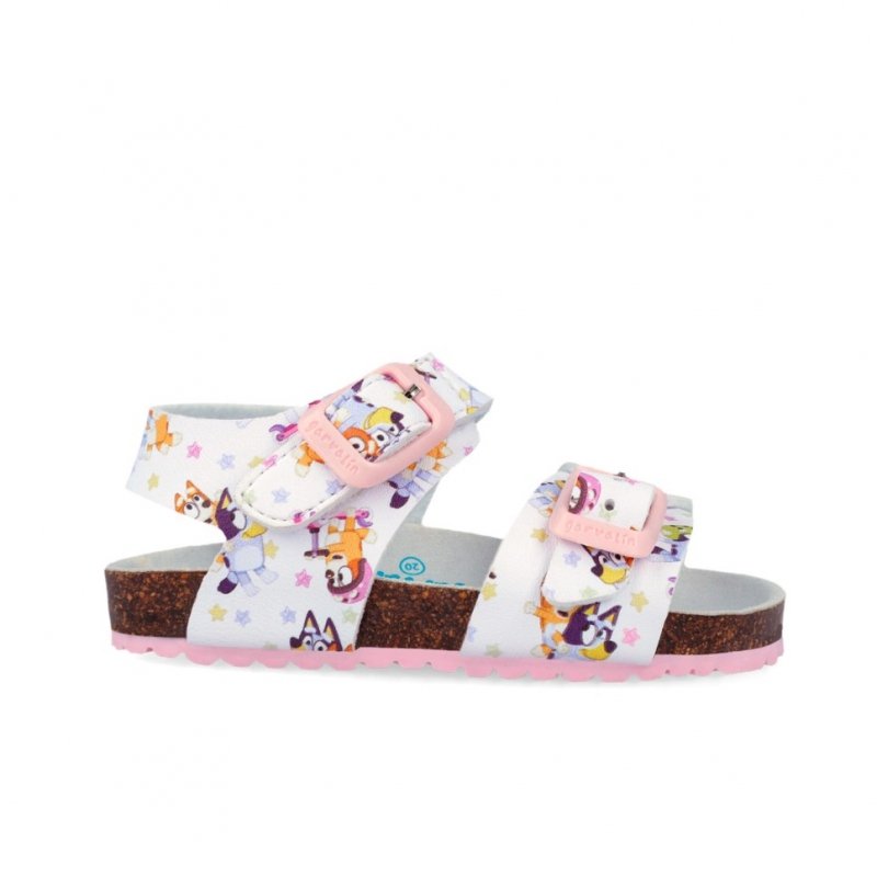 Sandałki GARVALIN BLUEY 262871-B050 białe na rzepy