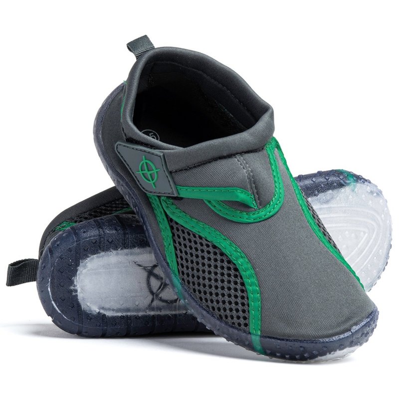 AXIM 5KL22703 POPIEL Buty do wody  antypoślizgowe szary/zielony