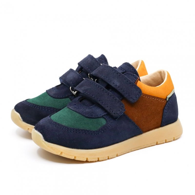 Półbuty Mrugała COCO 3111/4-77 blu na rzepy