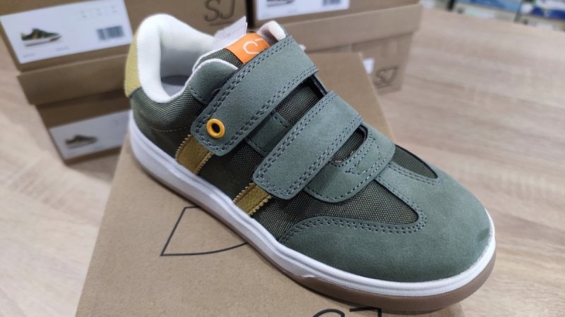 SJ 627373 buty sportowe na rzep zielone