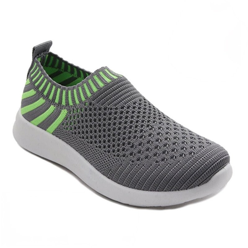APAWWA Z48 GREY/GREEN buty sportowe wsuwane