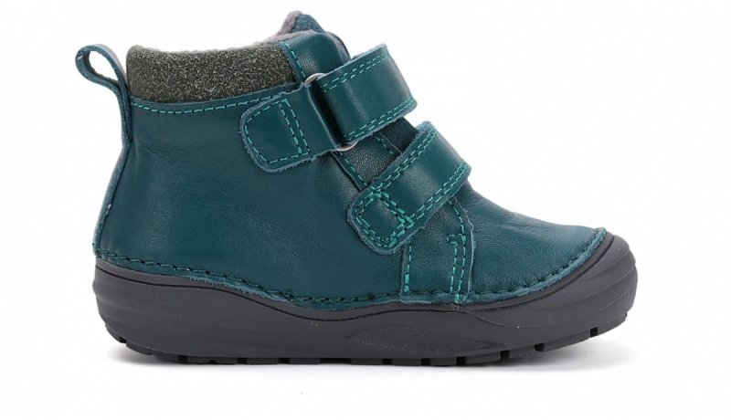 Trzewiki D.D.STEP BAREFOOT S071-52771A SEA GREEN na rzepy