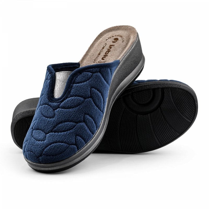 Inblu GI-24 SOFT kapcie damskie domowe granatowe