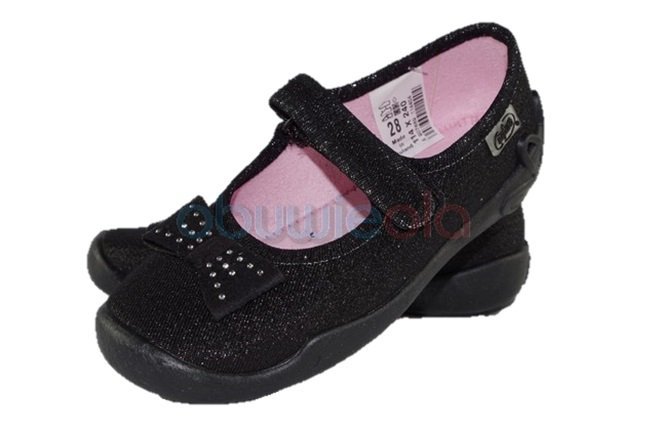 Befado 114Y240 BLANCA balerinki czarne Soft-B