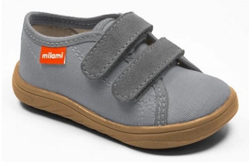 MILAMI BF3-4 GREY kapcie chłopięce barefoot na rzepy