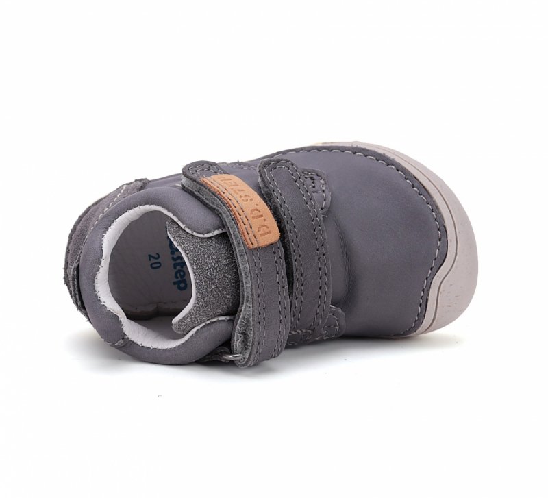 Półbuty D.D.STEP BAREFOOT S073-51761 DARK GREY na rzepy