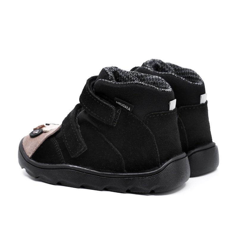 MRUGAŁA NEKO 6224/5-92 BAREFOOT alpaca black TE-POR na rzepy