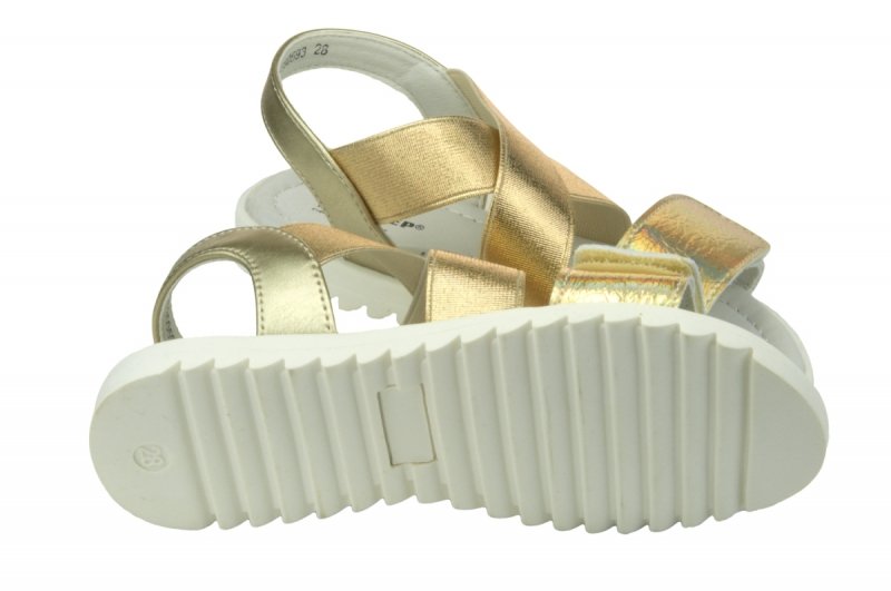 WEESTEP R285350593G GOLD złote sandałki dziewczęce