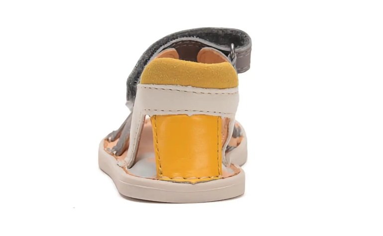 D.D.STEP G076-51334AM Dark Grey sandałki chłopięce na rzepy