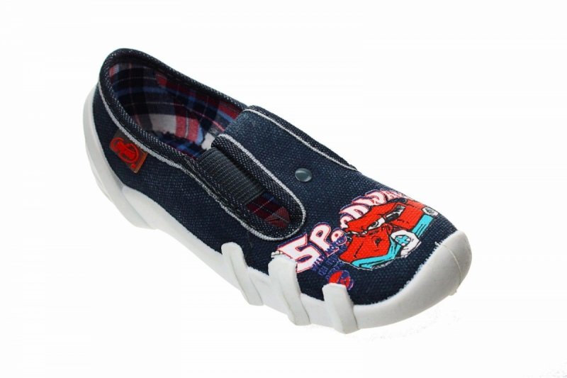 Befado 290X030 SKATE kapcie chłopięce szare  - gumki