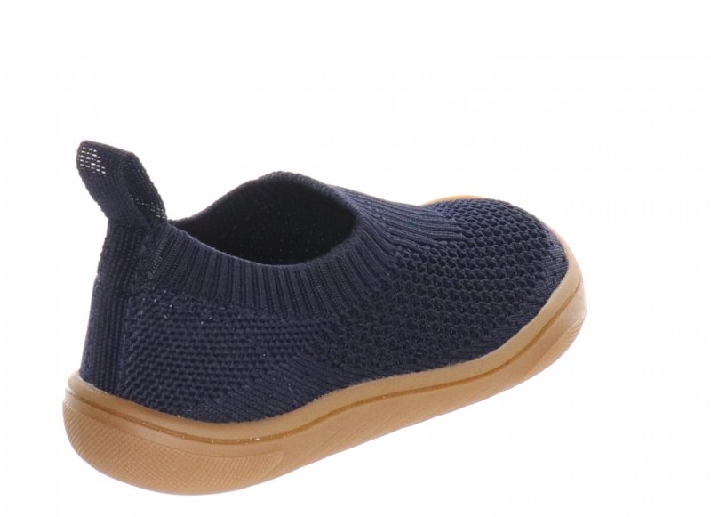 MILAMI BF -Knit 66 Blue  granatowe kapcie barefoot wkładane
