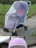 Moskitiera siatka na owady elastyczna na gumkę do wózka uniwersalna 140cm biała 