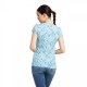 Koszulka damska SNAFFLE SS T-SHIRT - Ariat - milky blue heather