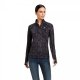 Bluzka funkcyjna LOWELL damska - Ariat - black bit print
