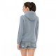 Bluza damska z kapturem LUHNA SS22 - Spooks - dusty blue