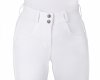 Bryczesy damskie z wysokim stanem KEA - QHP - white