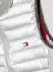 Kamizelka damska PUFFER - Tommy Hilfiger Equestrian - silver