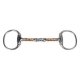 Wędzidło oliwkowe 2x łamane Copper rollers 13mm - Harry's Horse 