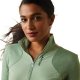 Bluzka damska BREATHE 1/4 ZIP - Ariat - basil