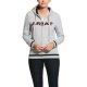 Bluza damska LOGO FULL ZIP SS20 - ARIAT - heather grey/team