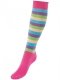 Podkolanówki jeździeckie STRIPES - BUSSE - różowy