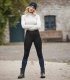 Legginsy jeździeckie młodzieżowe zimowe Ella ELT - Waldhausen - black