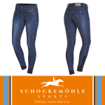 Bryczesy damskie DELIA FS SS22 - Schockemohle - jeans blue