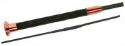 Bat ujeżdżeniowy Ultrasoft Grip Silk Touch - FLECK - czarny/różowe złoto 