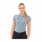 Koszulka damska EVI POLO SS22 - Spooks - dusty blue 