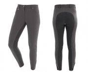 Bryczesy softshell ELT VAIL damskie - Waldhausen - pełny lej - szary