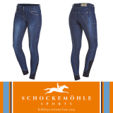 Bryczesy damskie DELIA FS SS22 - Schockemohle - jeans blue