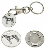 Brelok moneta na karabińczyku koń i podkowa - EKKIA