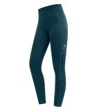 Legginsy jeździeckie młodzieżowe zimowe Ella ELT - Waldhausen - petrol blue