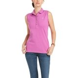 Koszulka damska polo PRIX 2.0 SLVLS POLO SS21 - ARIAT - meadov mauve