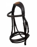 Ogłowie anatomiczne Guernica - ACAVALLO - dark brown 