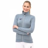 Bluza damska rozpinana LUHNA SS22 - Spooks - dusty blue 