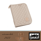 Etui na paszport PASSPORT MAP FAUX LEATHER Platinum 2023 - Eskadron - tan taupe 