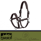 Kantar DOUBLE PIN FAUX LEATHER - Eskadron - teak brown
